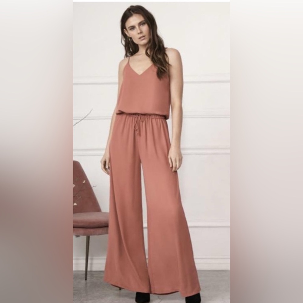 Three Eighty Two ‘Erin’ blush rose cami jumpsuit